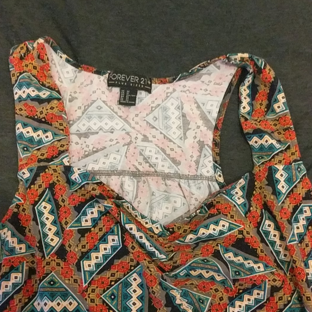 Forever 21 size 3x print dress